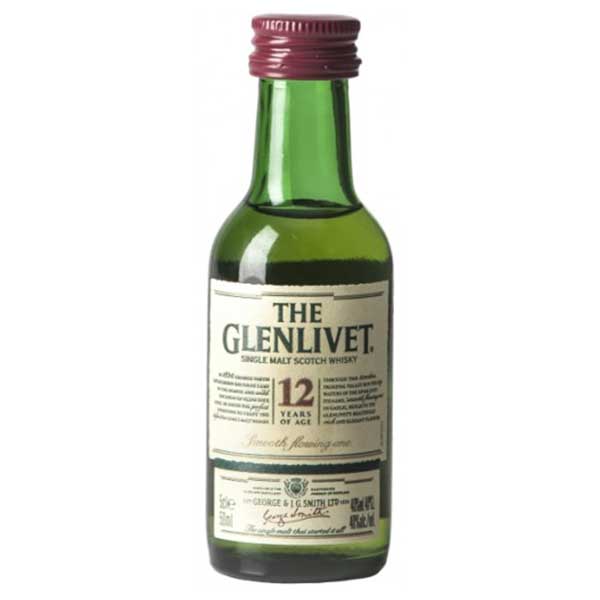 ザ グレンリベット12年 ミニチュア 40度 50ml x 120本[ケース販売