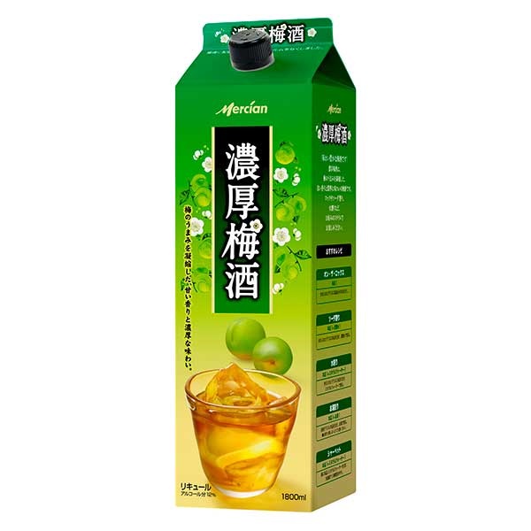 メルシャン 濃厚梅酒 [紙パック] 1.8L 1800ml x 6本[ケース販売